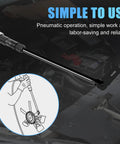 8 Piece Pneumatic Fan Clutch Wrench Set For Auto Repair With Beefy Heavy Duty 7 Driving Wrenches Including 40mm tool in use