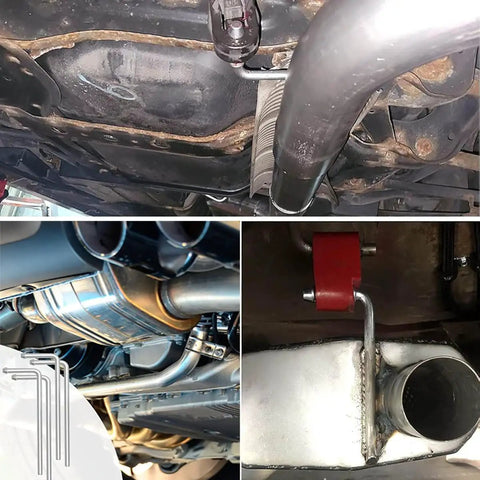 Four Pack Universal Swinging 10 Inch Stainless Steel Exhaust Hangers Weld On 0.47 Inch Rod Heavy Duty Corrosion Resistant