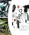110cc Bicycle Engine Kit For 26 To 28 Inch Bikes, 2 Stroke Gas Motorized Conversion Kit layout with installed examples