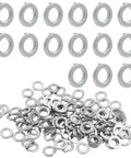 100 Pack Size 6 Stainless Steel Spring Lock Washers, Split Lock Washers, Thickened, Built Tough, Rustproof And Durable For Indoor Outdoor Use