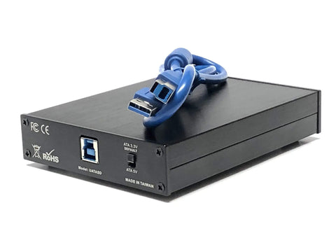 DIGIGEAR ATA Flash PCMCIA To USB 3.0 Card Reader with blue USB cable and metal casing