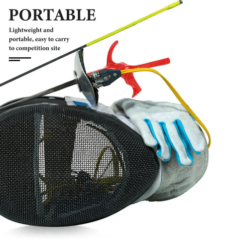 Pro Grade Fencing Foil Epee Handle Replacement Grip With Conductive Wire, mask and gloves for adult foil training