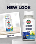 Lithium Orotate ActivMelt 5mg Lozenges Instant Dissolve Chelated Chill Mood Support For Easy Absorption Natural Lemon Lime Flavor 90 Servings 90 Micro Tablets new bottle design with original look.