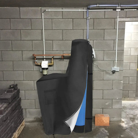 Water Softener Cover With Split Zipper And UV Shield Outdoor Brine Tank Cover Waterproof All Weather Protection on system