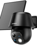 Wireless Outdoor Security Camera System With 2K Pan Tilt 360 View, Solar Or Battery Powered, AI Motion Alerts, spotlight