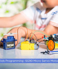Child programming with 16 Pcs SG90 9G Mini Micro Servo Motors RC Servo Kit For Robot Helicopter Airplane Car Boat Control