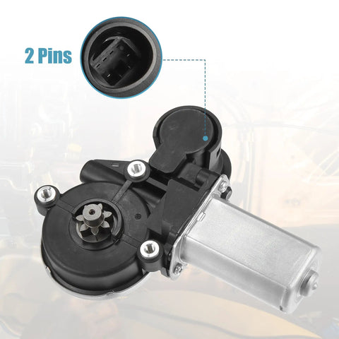 Heavy Duty Plug And Play Front Left Power Window Lift Motor For Toyota Highlander with 2 pins and durable construction.