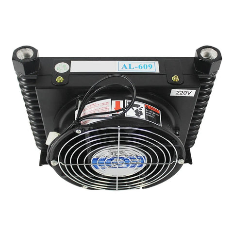 Beefy Oil Cooling Heat Exchanger Radiator Oil Cooler Plate For Hydraulic Systems With 0.8KW Cooling Power And 10 L Per Minute Flow Lightweight 2.3kg DC12V Wide Application