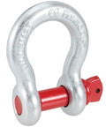 Heavy Duty 1 Inch Bow Shackle D Ring With 8.5 Ton Working Load Limit 18,700 Lbs 1-1/8 Inch Screw Pin in galvanized alloy steel