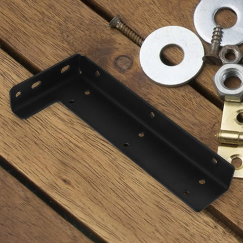 Floating Shelf Brackets Invisible Installation No Fuss Two Pack Wall Mounted Heavy Duty Iron Supports shown on wood surface