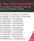 Compatibility list for Frigidaire models and Crisper Drawer Replacement for Refrigerators, Clear, Easy Snap In Install, No Tools Needed
