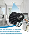 Upgraded Replacement Fan Blower Assembly For Bathroom Bulb Heaters That Fits Like A Pro in a modern bathroom setting
