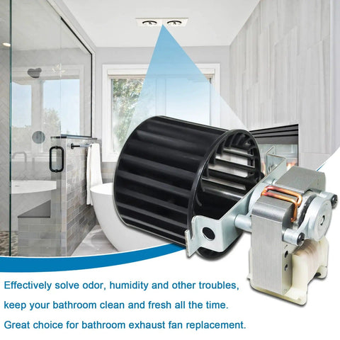 Upgraded Replacement Fan Blower Assembly For Bathroom Bulb Heaters That Fits Like A Pro in a modern bathroom setting