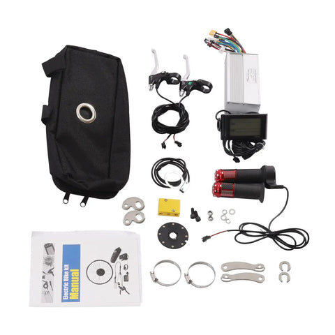 Rear Hub Electric Bike Conversion Kit For 26 Inch Wheel 72V 2000W Motor LCD Display CCS 9 Speeds includes components and manual