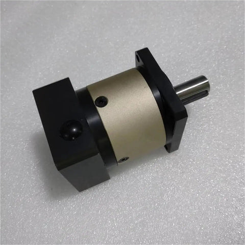 Shop Ready Planetary Gear Reducer Speed Controller For Cnc Machinery And Industrial Robots With Tough As Nails Durability And Slick Power Transmission Plf160 100 S1, showcasing a gold and black precision gear reducer.