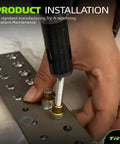 Stainless Steel 3/16 Inch Rivet Kit For Peterbilt 379 Huck And Collars Pack Of 100 Rivets installation demonstration.