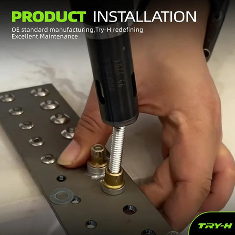 Stainless Steel 3/16 Inch Rivet Kit For Peterbilt 379 Huck And Collars Pack Of 100 Rivets installation demonstration.