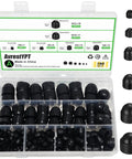 Must-Have Dope Acorn Cap Nut Kit 190-Piece Set In Six Metric Sizes M4 M5 M6 M8 M10 M12 plastic case with labeled compartments
