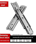 Smooth As Butter Bottom Mounted Drawer Slides Heavy Duty Stainless Steel 50cm guide rails for cabinets.