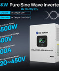 Powerful 5000W 48V Solar Inverter Charger With WiFi Converts 48V DC To 120V AC Built In 100A MPPT Charge Controller