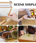 Wooden Book Press Kit for DIY Bookbinding 7.9 By 11.6 Inches Portable Heavy Duty for Handmade Journals and Notebooks Step Guide