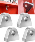 Heavy Duty Weld On Shackle Clevis Mounts 1 Inch Thick Steel Pack Of 4 With Beveled Base For Beefy Welds And Easy Install