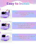 Kid Tested Instant Camera Paper Roll Refill Pack 10 Thermal Paper Rolls Fade Proof 3 Micron Nano Sealed Coated Paper For Ultra HD Photos Long Lasting Color Great For Kid Albums Scrapbooks And Party Fun Easy Printouts. installation steps for kid camera