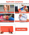 Image showing Go To First Aid Splint Kit With Four Sizes Malleable Splints And Two Medical Tapes for various injury fixations.