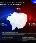 Dang Tough Engine Coolant Reservoir Expansion Tank With Secure Pressurized Lid For Bmw 1 Series 118I 318I I3 I8 And Mini Cooper Paceman Countryman R50 R56 F54 F60 Oe 603-332 Heavy Duty Build with testing graphics