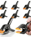 12 Pack Heavy Duty 4.5 Inch Spring Clamps With Grip Jaw Pads For Photography Studio Backdrops And Carpentry Projects