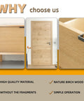 Birch Edge Banding Roll 2 Inch By 250 Feet Pre Glued Real Wood Veneer Tape cabinet door and drawer close-up.