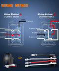 Wiring diagram for Arrows Heavy Duty Momentary DPDT Rocker Switch for Up Down Polarity Reversal 20A 12V 24V 7Pin On Off Toggle