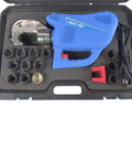 Built Like A Tank 15 Ton Hydraulic Crimping Tool With 14 Die Set Professional Grade For 9 Awg To 800 MCM Cable in toolkit.