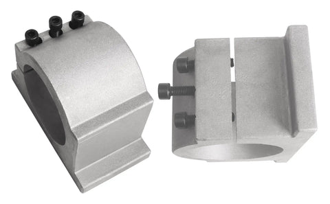 100mm CNC Spindle Motor Clamp Mount Bracket with 3 screws for CNC router engraving and milling, aluminum fixture, heavy duty rig