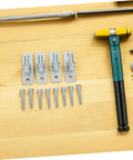 Extra Heavy Duty Wall Mount Fence Gate Hinge Set For Barn And Wood Doors Built Like A Tank Super Strong Rural Storage Gate Hardware four piece kit with tools.