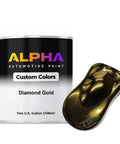 Top Shelf Diamond Gold Automotive Basecoat And Midcoat Blend Ready To Spray In A 128 Oz Gallon With Slow Reducer for detailed application.