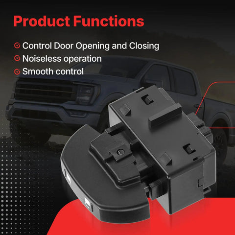 Ford F150 Front Driver Or Passenger Side Power Door Lock Switch Replacement Fits 2009 To 2014 Models OEM 9L3Z14028AA