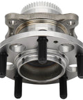 Front view of Rear Wheel Hub And Bearing Assembly 512492 For Hyundai Elantra 2011-2016, solid metal construction with five bolt holes.
