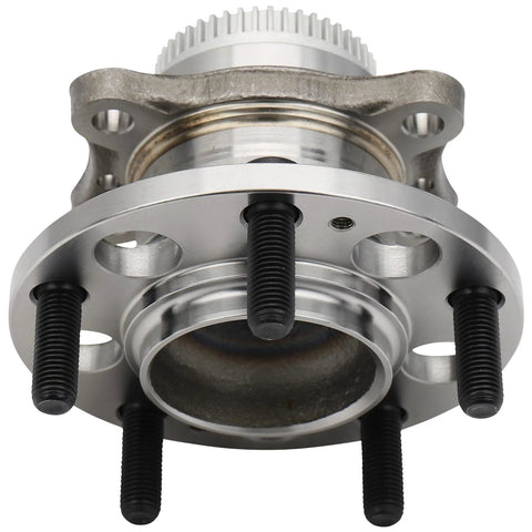 Front view of Rear Wheel Hub And Bearing Assembly 512492 For Hyundai Elantra 2011-2016, solid metal construction with five bolt holes.