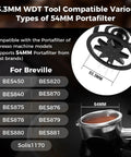 Level Up Your Daily Grind With This Legit Espresso Wdt Tool, 53.3mm design for various 54mm portafilters, ideal for baristas.