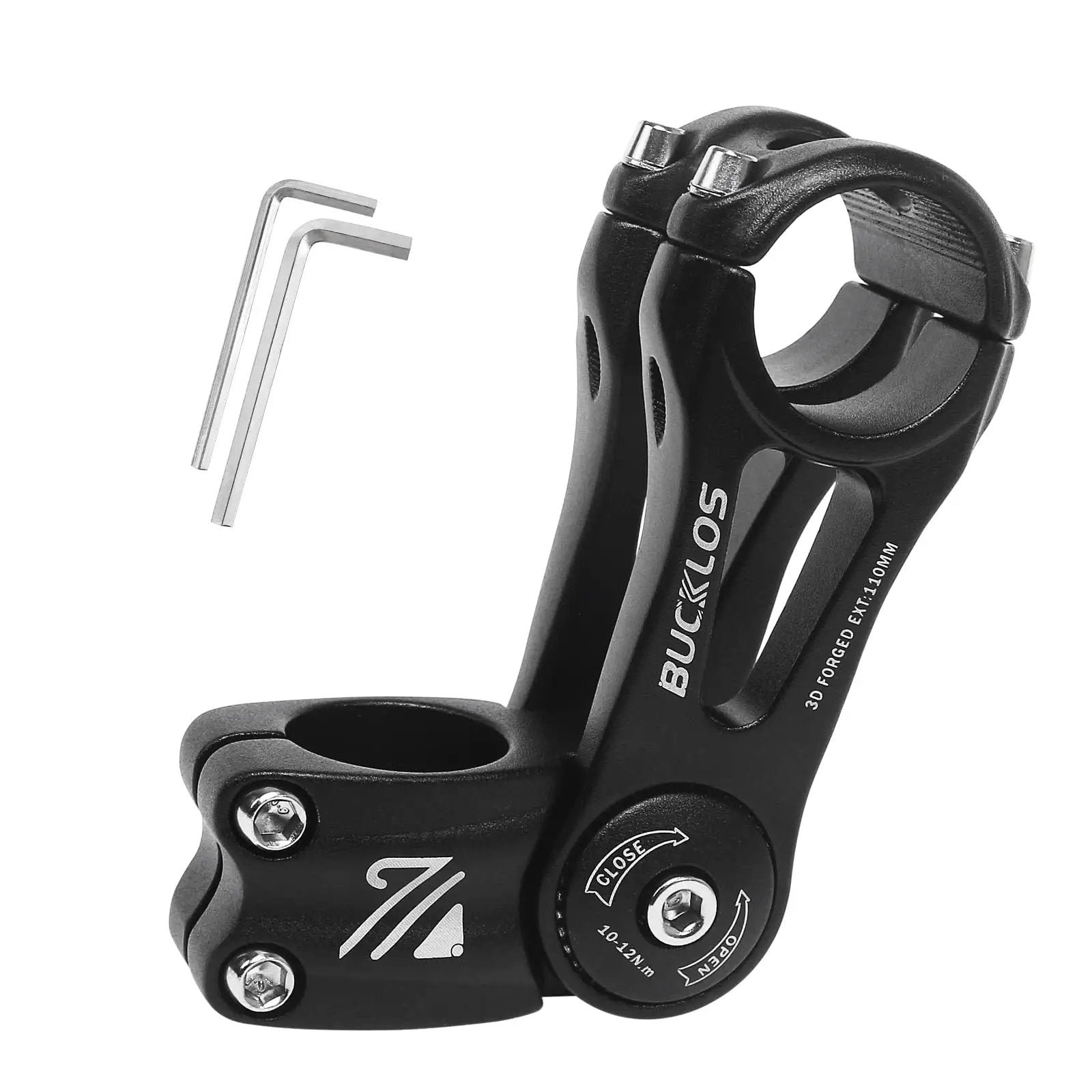 Adjustable Bike Stem 25.4mm/31.8mm Clamps 80° Riser ✓