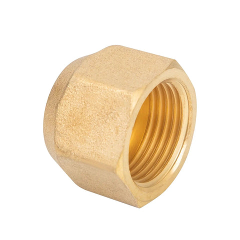 Brass Flare Cap Fittings Kit For 1/4 To 5/8 Inch Tubing SAE 45 Degree Flared Tubing Fittings Set detailed view