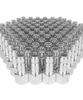 Top Half Inch FNPT Pipe Plugs Built Heavy Duty As Heck For Real Workshop Grinds Capping Air Lines, silver metal, boxed set of 100.