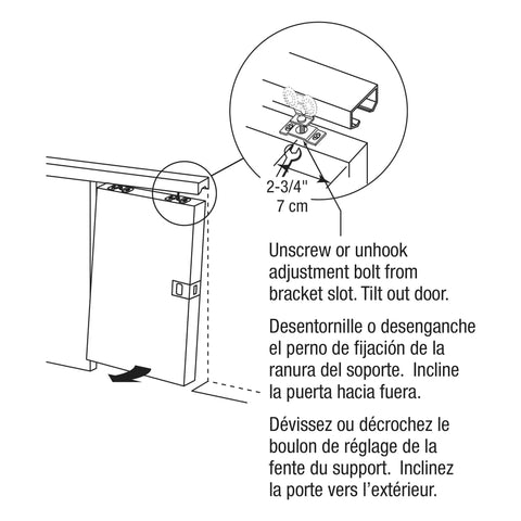 Straight Shooter Pocket Door Top Roller Assembly With Heavy Duty Adjustable Bracket And Seven Eighths Inch Nylon Twin Wheel installation instructions