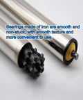 Heavy Duty Built To Last Stainless Steel Conveyor Roller 1 Inch Diameter 550mm Long Unpowered Replacement Slide Roller close-up