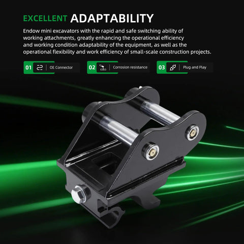 Durable Mini Excavator Quick Change Hitch Easy Snap On Quick Coupler For 0.8 To 2 Ton Small Diggers heavy duty quick attach