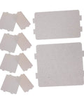 High Temperature Mica Flakes Microwave Waveguide Cover Heat Insulation Sheets For RV Ovens 10 Pack, shown laid out flat