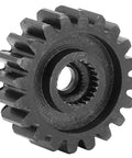 Close-up of a steel servo spur gear with 24-tooth internal spline, five pack steel servo spur gears with 24 tooth internal spline module 0.8.