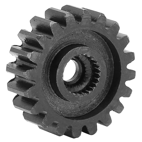Close-up of a steel servo spur gear with 24-tooth internal spline, five pack steel servo spur gears with 24 tooth internal spline module 0.8.