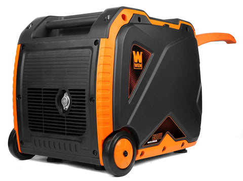 Side view of Dual Fuel Inverter Generator with Remote Electric Start 4500 Surge Watts Gas 3500 Running Watts 4500 Surge Propane 3150 Running